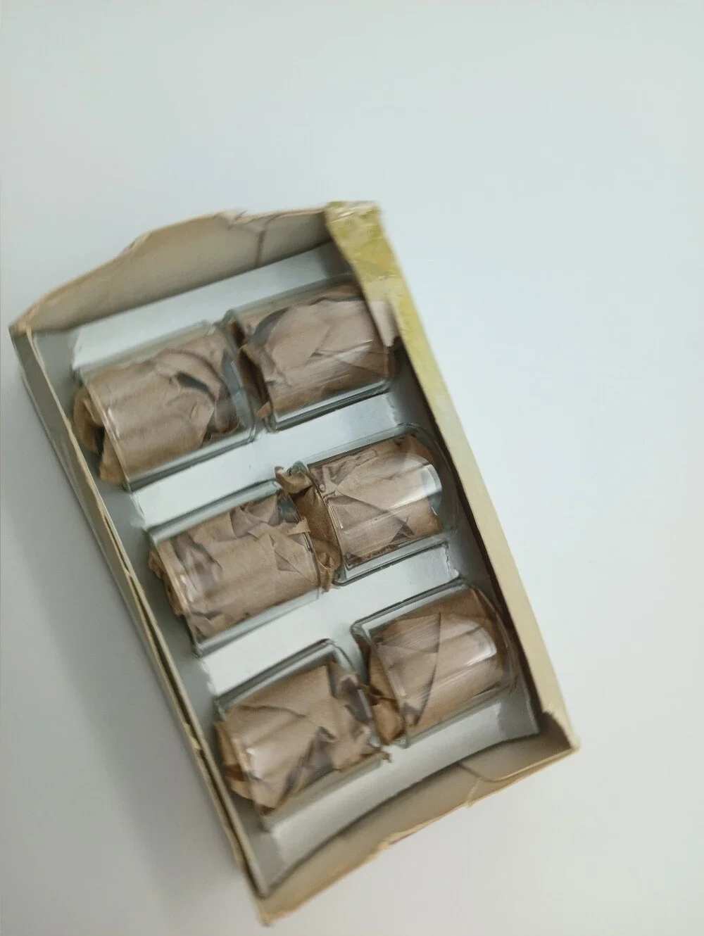 Pyrex Compatibles 6 Clear Glass Napkin Rings